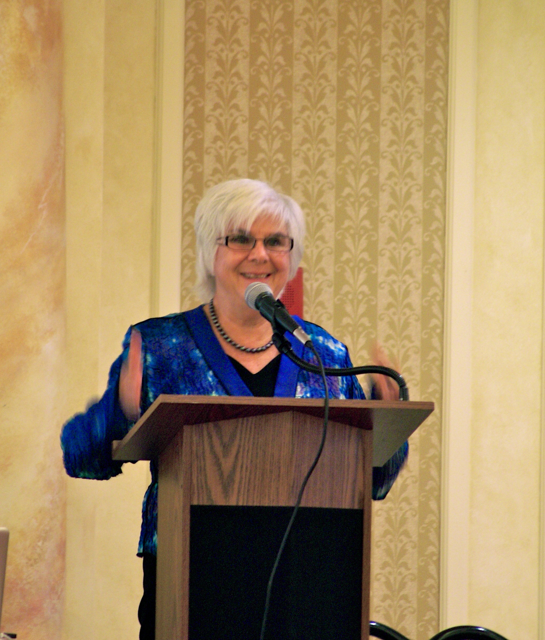 Barbara Pilarcik, RN, Executive Director, Giving Keynote Speech.